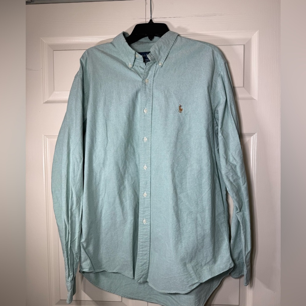 Ralph Lauren Men’s Custom Fit Button Down Dress Shirt Size‎ XL